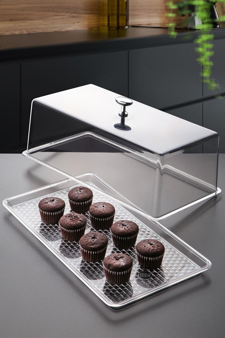 Platou servire desert, Hermia, 639OKK1128, Transparent - imagine 4